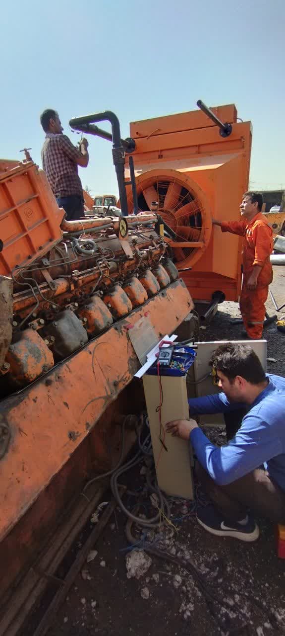 پروژه تعمیرات برقی  دیزل ژنراتور کشتی دویتز750 کاوا در چهار دانگه تهران